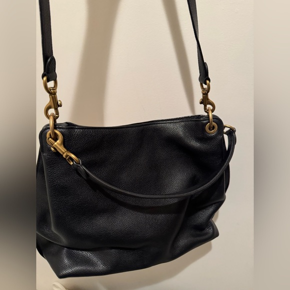 Coach Black Leather Shoulder Bag with Gold Hardware - Picture 4 of 8
